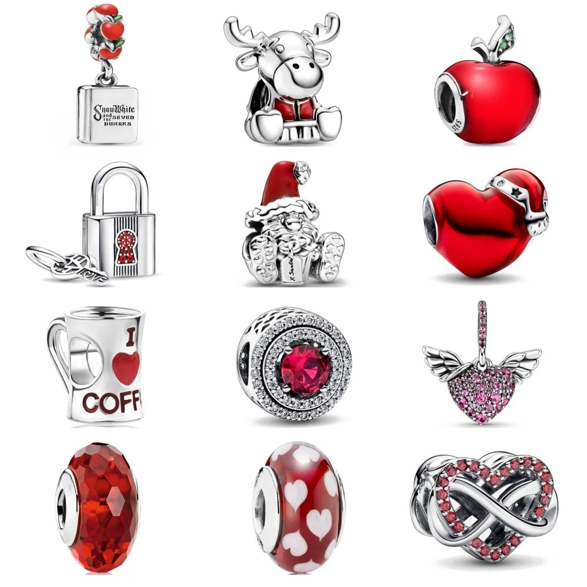 2024 925 Silver Plated Valentine's Day gift for lovers Pendant Charms it Original Bracelet For Women DIY Fashion Jewelry Making