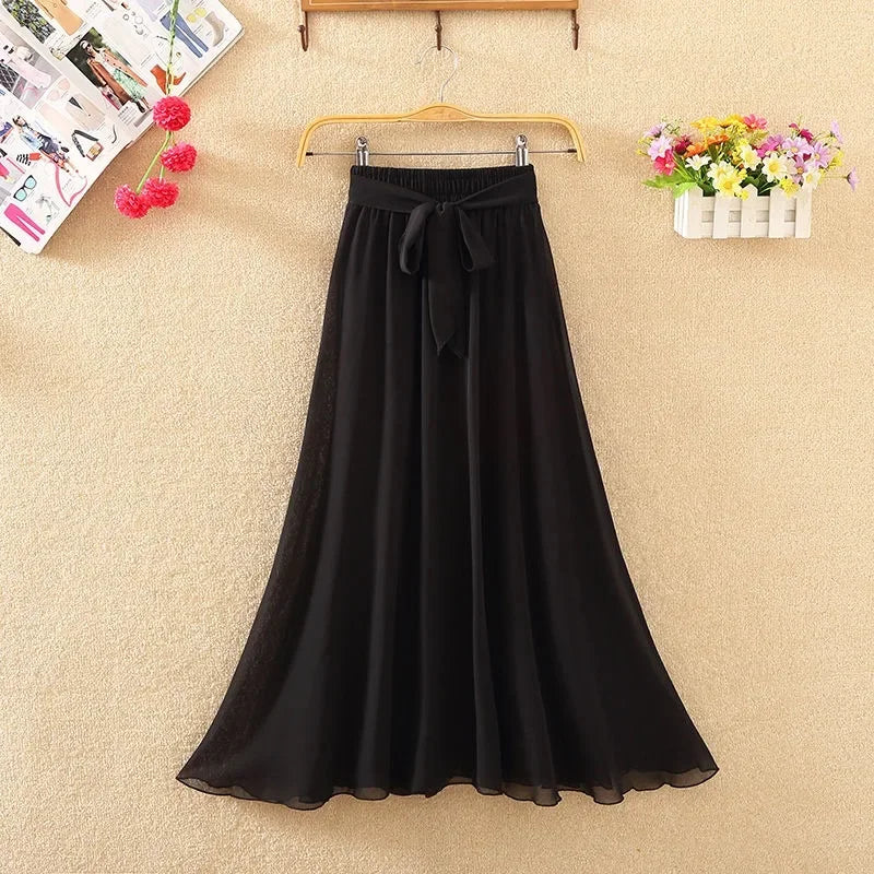Skirts for Women Summer 2025 A Line High Waist Woman Skirt Casual Trend Modest Vintage Cheap Quality Korean Fashion Style Y2k V