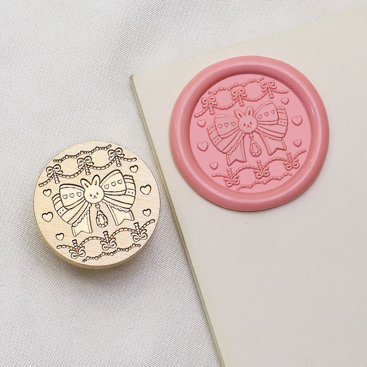 3D Embossed Wax Seal Stamp Bow/Confession/Valentine's Day Animal For A Copper Head Envelopes Wedding Invitations Scrapbooking