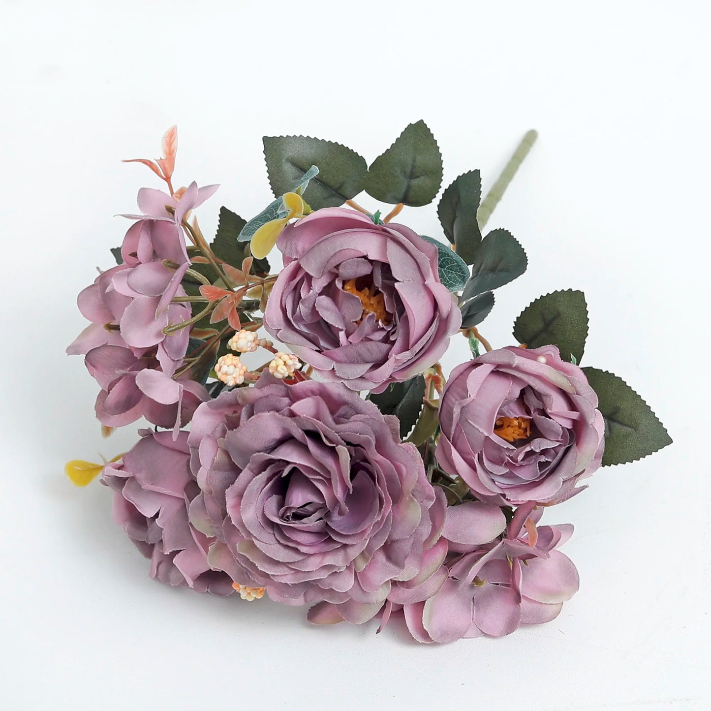 Silk Rose Peony Artificial Flowers Decoration Home Garden Accessories Outdoor Wedding Bridal Bouquet Gift Pastel Party Suppiles