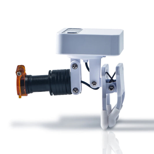 XND Wireless Clip On Headlights Medical 5W LED Oral Surgery Lights with 2 Magnetic attraction Batteries for Glasses Use