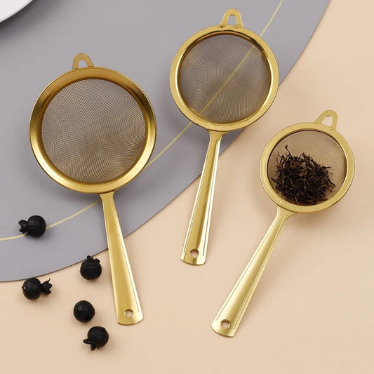 New Stainless Steel Matcha Sifter Very Fine Mesh Rust-Proof Tea Strainer Easy to Clean Small Food Sifters for Kitchen