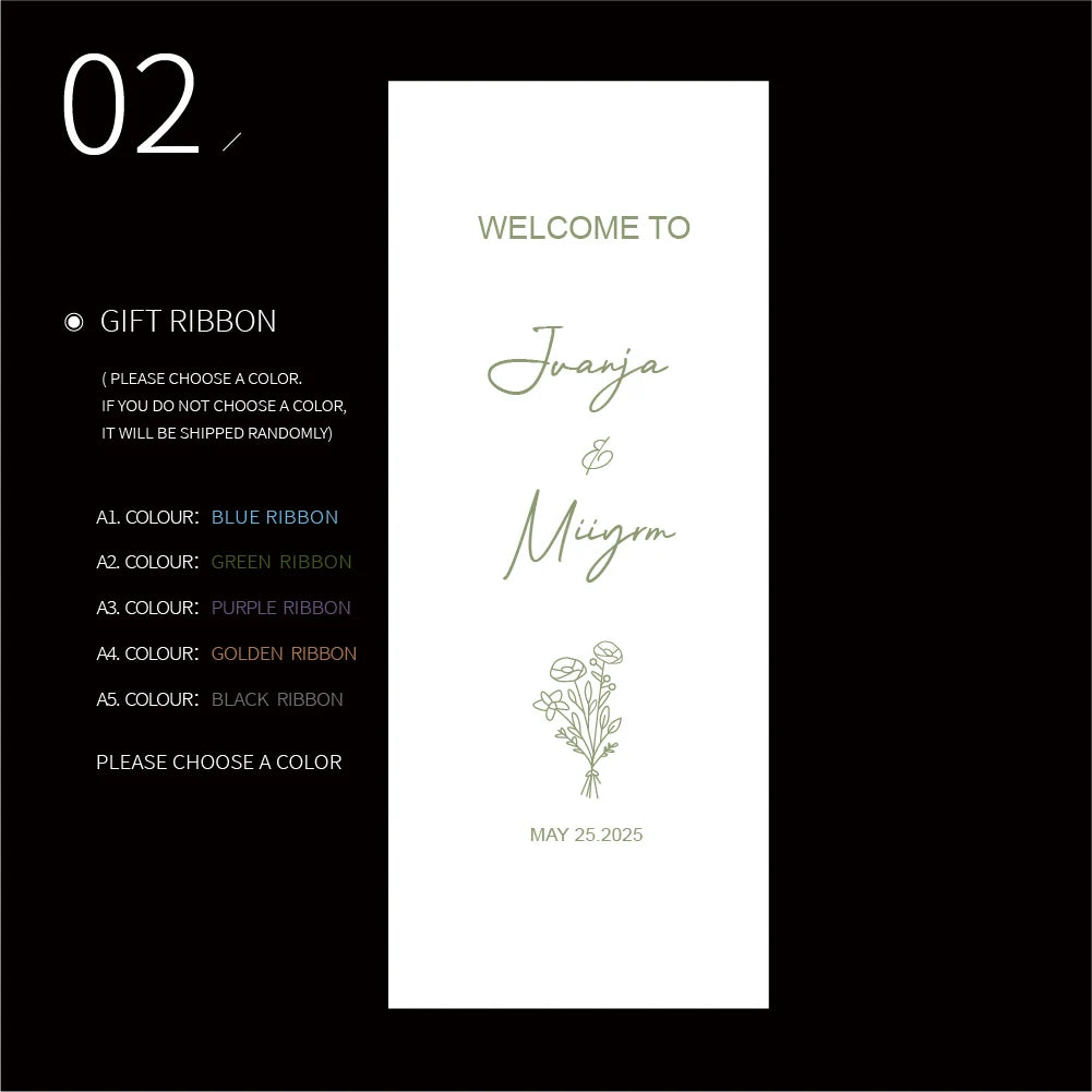 Wedding Customization, Welcome Sign with Free Ribbon, Wedding Sign Fabric Wedding Sign, White, Event Decoration, Wedding Decoration Flag Bride Wedding Outdoor Wedding