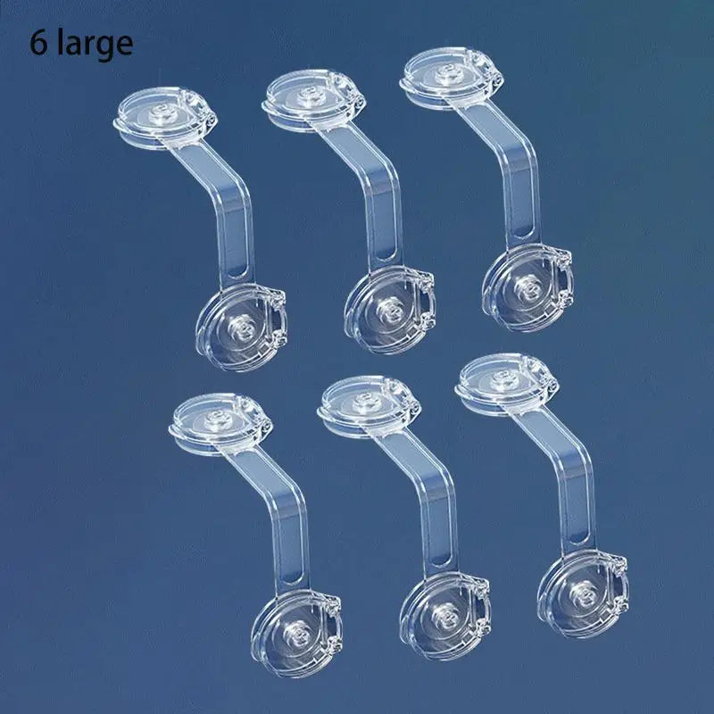 Baby Safety Lock Drawer Anti-Pinching Hand Cabinet Drawer Locks Plastic White Safety Buckle for Children Security Protection