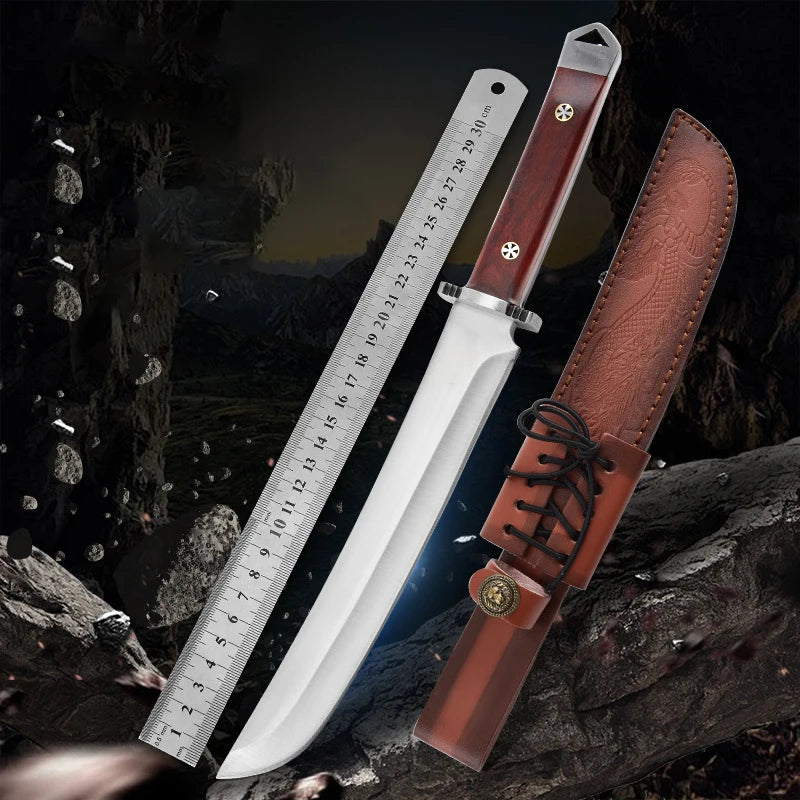 Professional kitchen knife household kitchen Japanese chef knife with knife cover, cutting knife for meat, vegetables and fruits