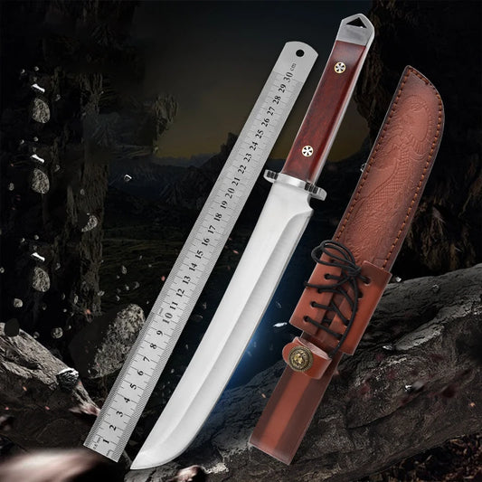 Professional kitchen knife household kitchen Japanese chef knife with knife cover, cutting knife for meat, vegetables and fruits