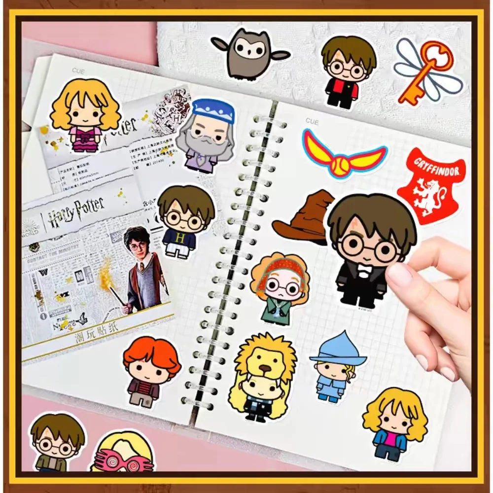Genuine Harry Potter Series Sticker Hogwarts Film & Tv Merchandise Character Stickers For Phones Water Mug Planners Decor Decals