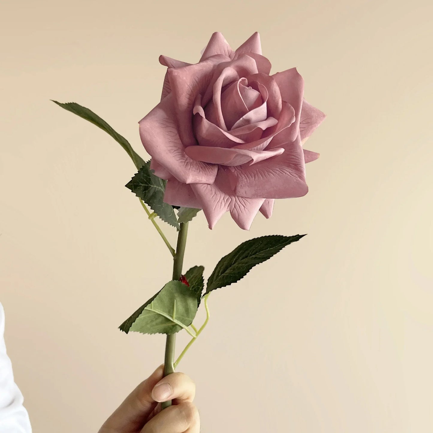 5Pcs/lot High-end Autumn Artificial Rose Real Touch Flowers Wedding Decor Bridal Bouquet Party Floral Moisturizing Rose Flowers