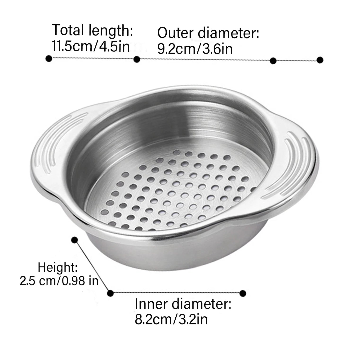 Universal Can Strainer Stainless Steel Can Colander Vegetable Fruit Can Strainer For Beans Vegetables Fruit Tuna