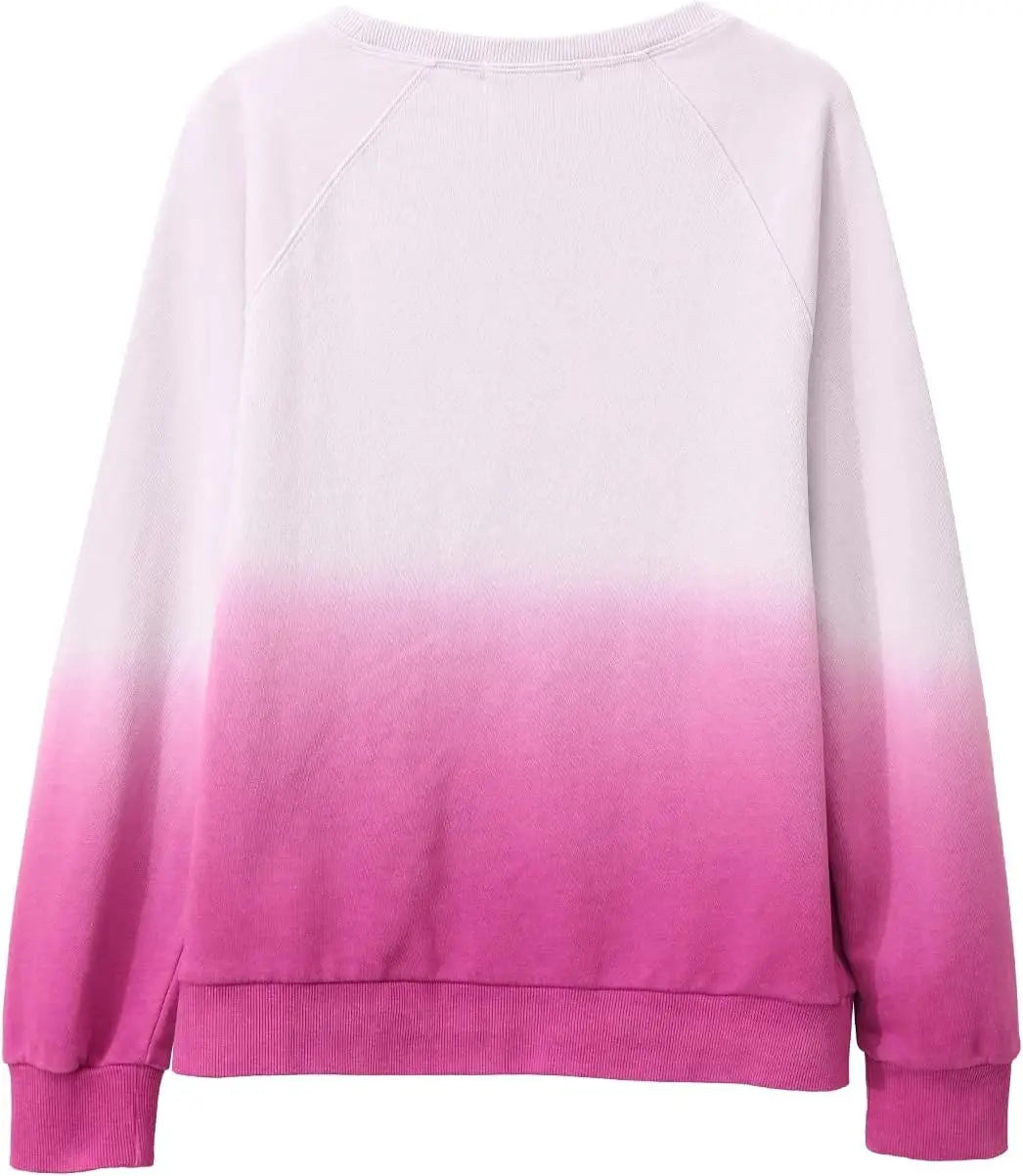 Women's Sweatshirt Tie Dye Long Sleeve Casual Crewneck Pullover Top Autumn Color Tie Dye Sweatshirt Hoodie