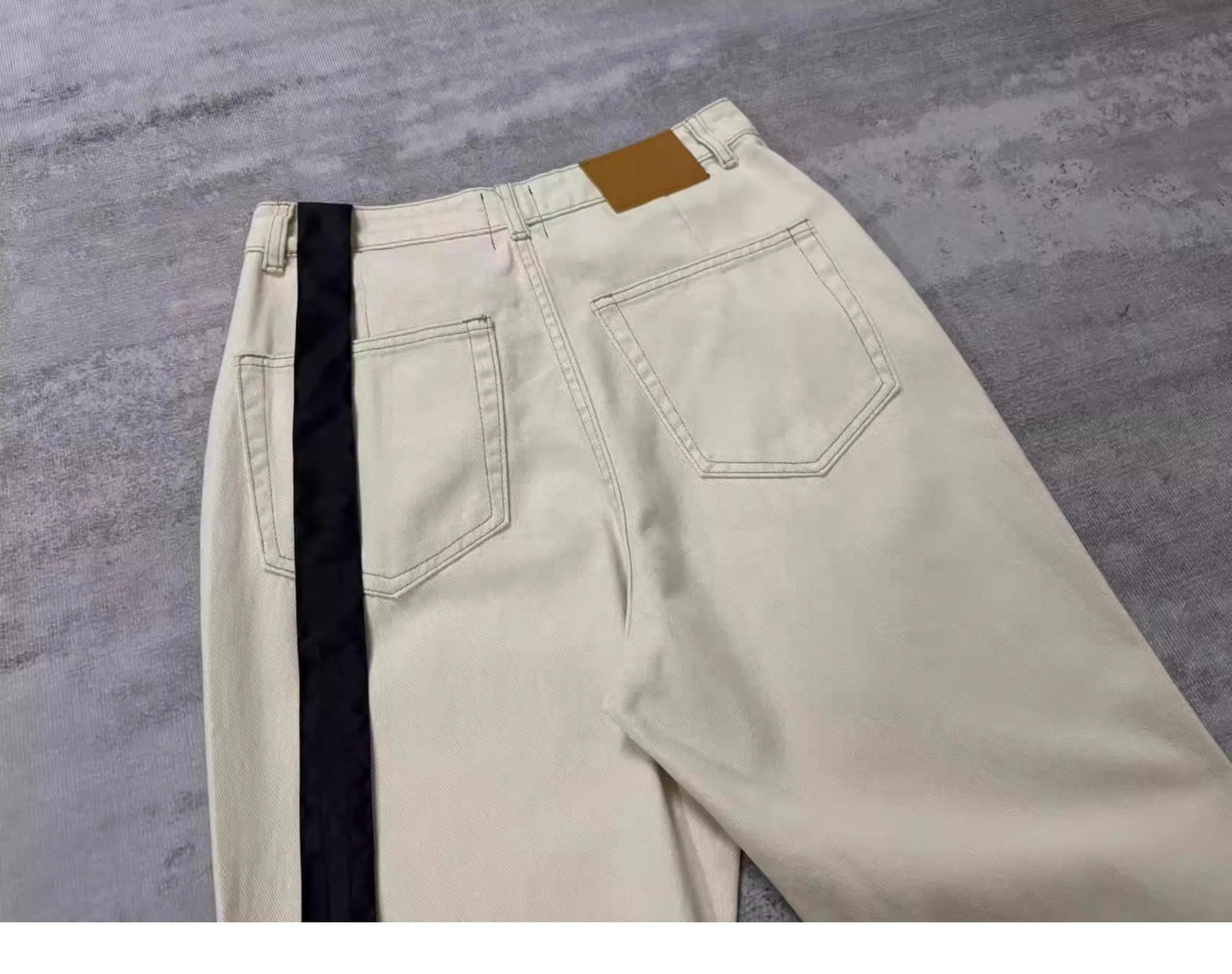 Brand New Rick Sand Zipper Pocket Fit elasticity slim fit PANT Jeans Cotton Denim Pants Comfort Casual Jeans Size S M L XL #B2