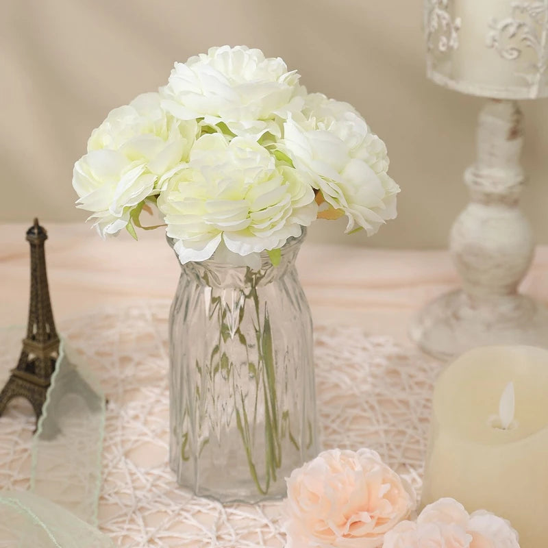 3/5Pcs Peony Artificial Flowers Bouquet Fake Flowers for Home Room Decor Wedding Decoration DIY Craft Garland Gifts Accessories