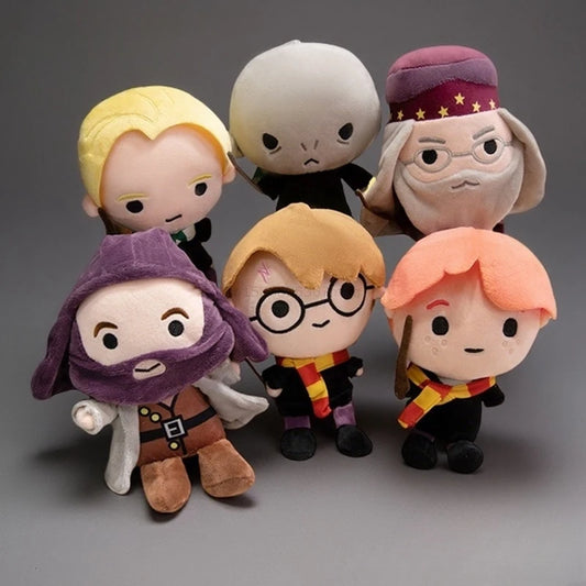 22cm Harry Potter Doll Ron Dumbledore Hagrid Malfoy Lord Voldemort Plushies Stuffed Anime Bag Pendant Collect Plush Toy Gifts