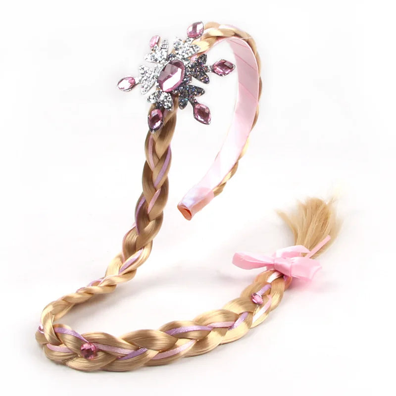 Disney Frozen Children's Hair Accessories Bow Headbands Little Girl Princess Elsa Cartoon Photo Decoration Headwear