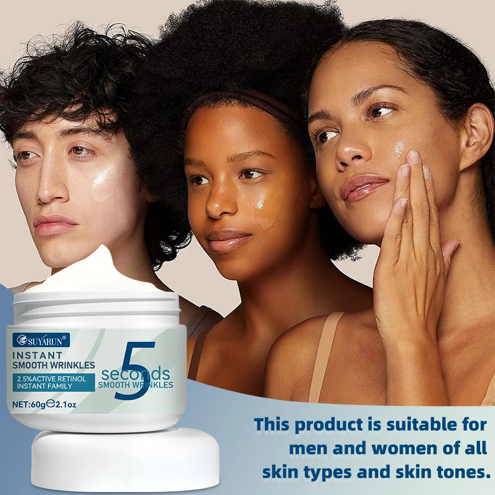 SUYARUN SUYARUN 5-Second Anti-Wrinkle Cream with Collagen & Hyaluronic Acid Anti-Aging Face Firming Moisturizer for All Type.