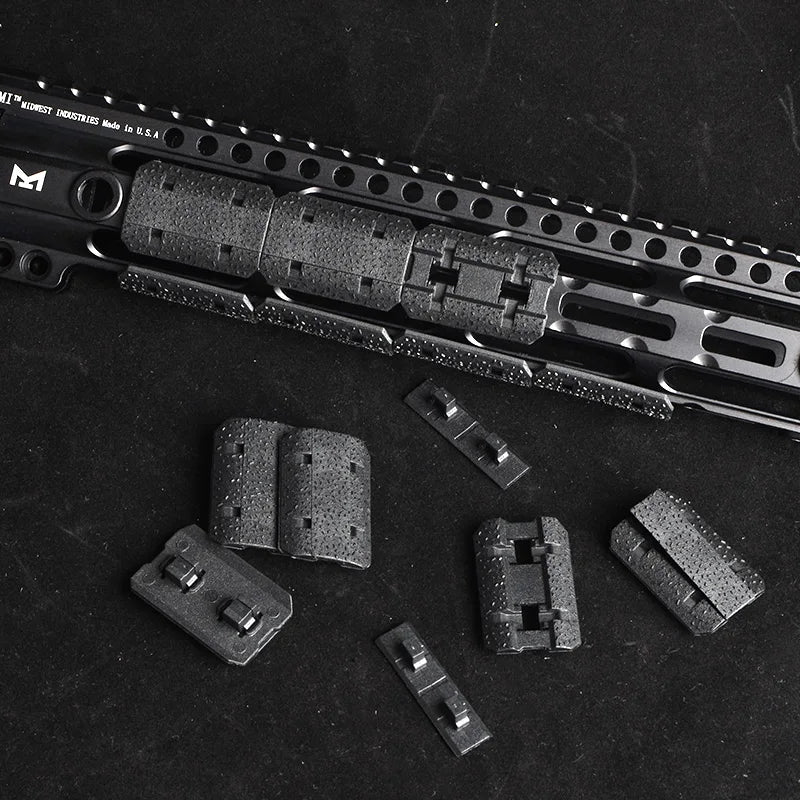 12PCS Tactical Nylon M-LOK Rail Type 2 Covers Non-Slip Hand Guard for Airsoft Toy Gun Accessories BCM AR AR15 M4