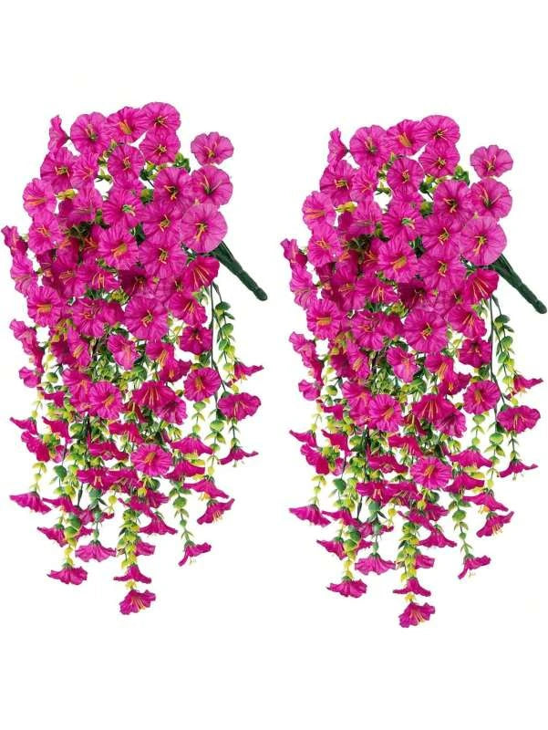 1/2Pcs Artificial Flowers Vine Morning Glory Wedding Bridal Home Room Table Festival Decor Outdoor Yard Garden Arch DIY Gift Box