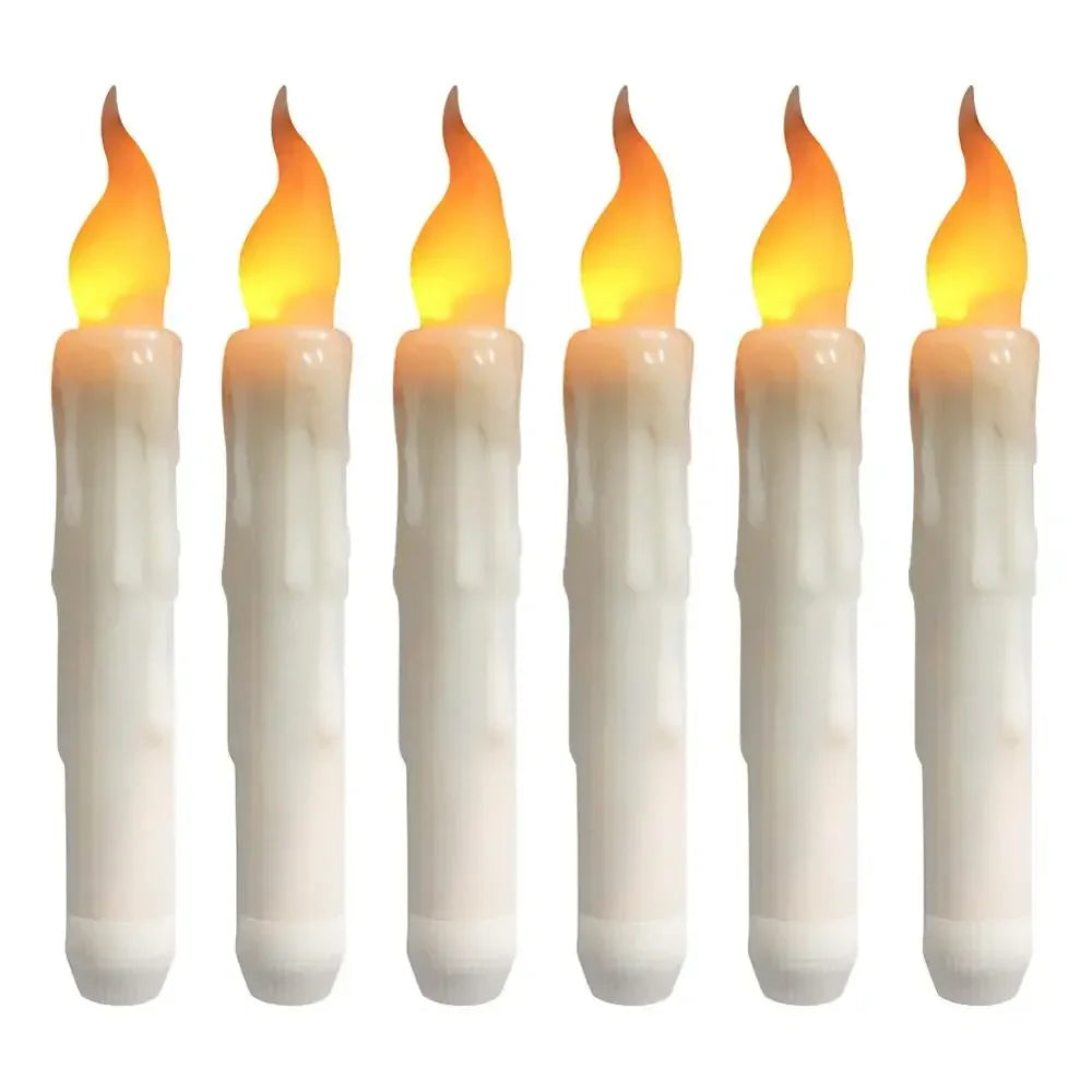 Church LED Taper Candles 16.5cm Flameless Battery Operated Window Candles for Christmas Wedding Churches Birthday Party Decor