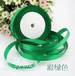 22m Long Pink Silk Satin Ribbon 10mm Wide Party Home Wedding Decoration Gift Wrapping Christmas New Year DIY Material Supplies