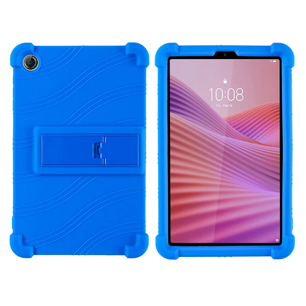 For Lenovo Tab One/Tab K9 8.7 inch 2025 TB305XU/TB305FU Tablet Shockproof Cover Kids Soft Silicon Stand Protective Shell