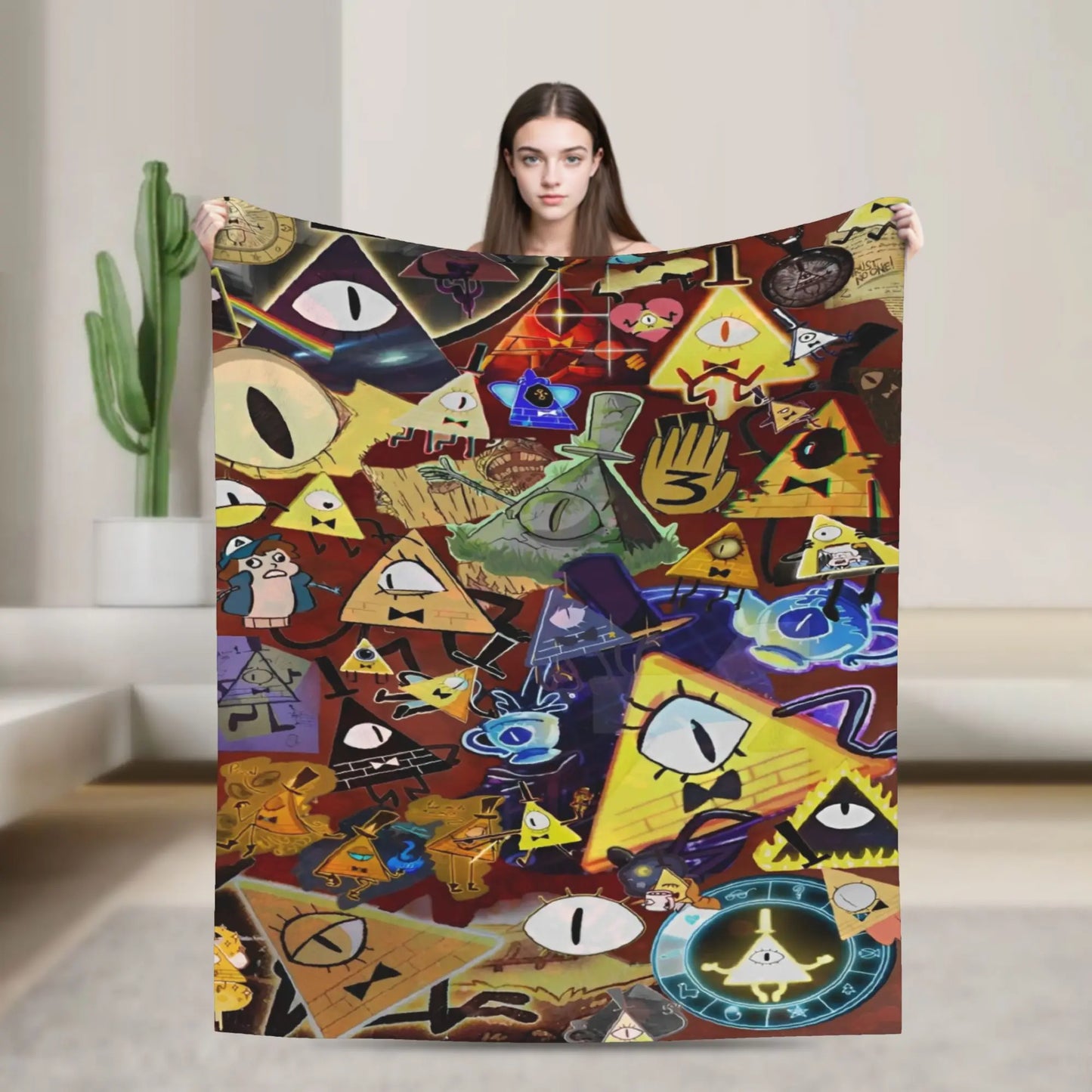 Stranger Gravity Falls Blanket  Plush Funny Warm Throw Blankets for Home Restaurant Autumn/Winter