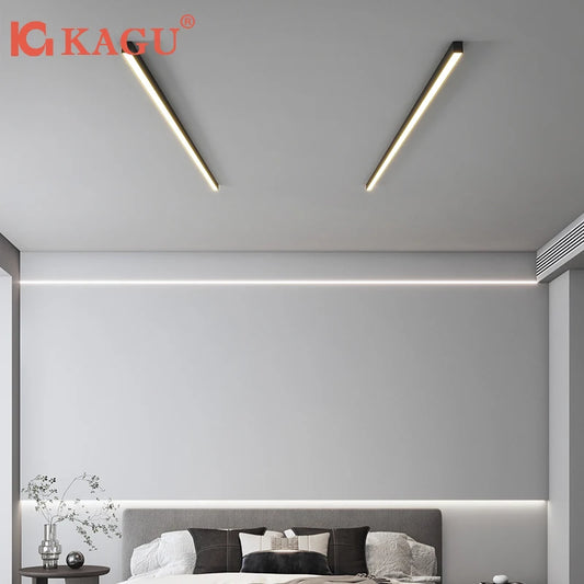Modern Strip LED Ceiling Lights Living Room Kitchen Office Intelligent Lighting Corridor Porch Indoor Home Lighting