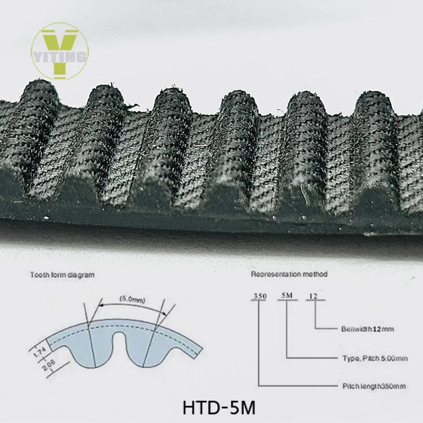 5M HTD Timing Belt Length 525/530/535/540/545/550/555/560/565/570/575/580mm Width10/15/20/25/30mm HTD5M Closed Synchronous Belts