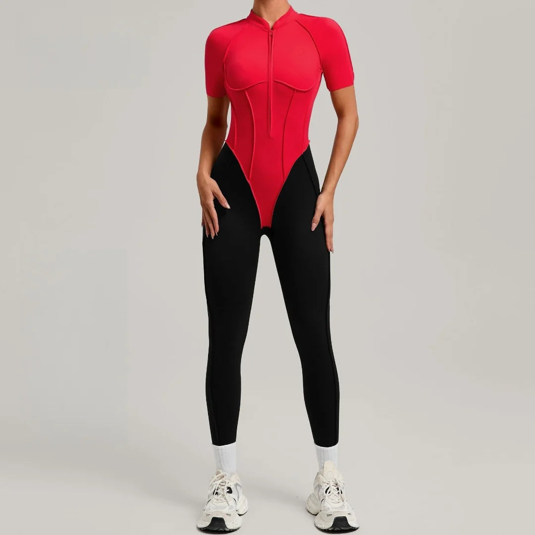 Yoga Jumpsuits Sports Fitness Peach Hip-lifting Backless One-Piece Splicing Tight Running Workout Clothes Gym Leggings Bodysuits