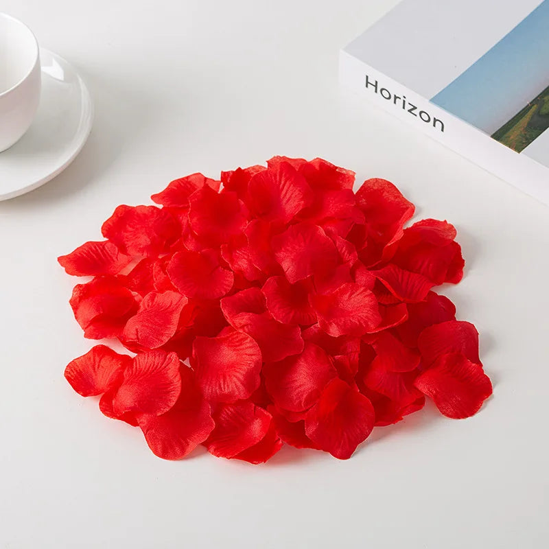 1000pcs Elegant Artificial Rose Petals for Weddings, Valentine's Day, and Holiday Decor - Add a Touch of Romance to Any Occasion
