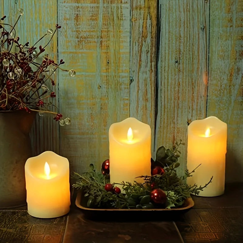 Flameless LED Candles with Remote Control and Timer Battery Operated Flickering Candle for Home Party Wedding Christmas Decor