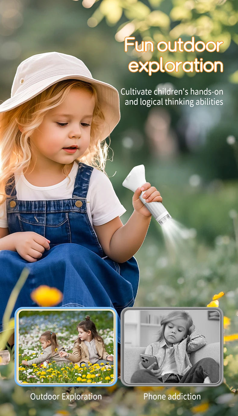 1000x Digital Microscope For Kids 2-Inch IPS Screen 2MP Optical Lens With Camera And Video Function for Christmas Birthday Gift