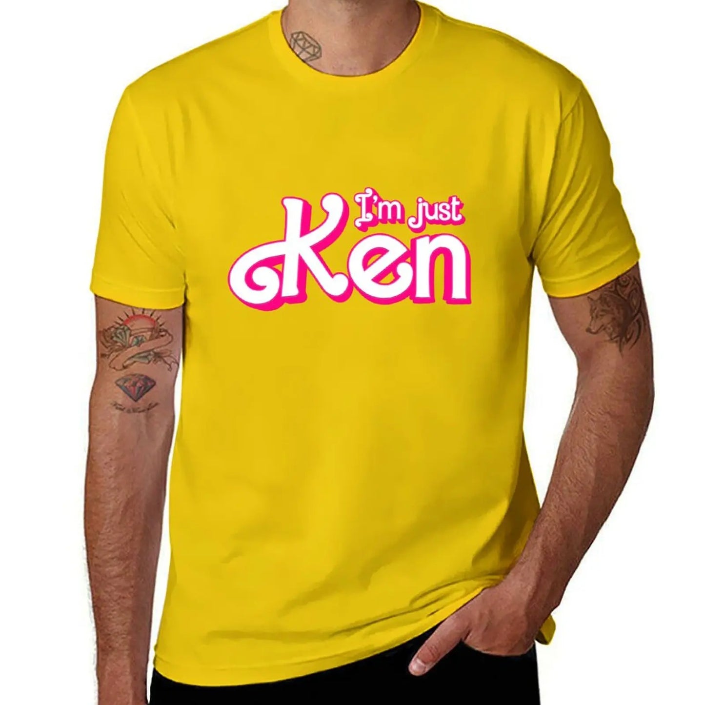 I'm just Ken T-Shirt Aesthetic clothing oversizeds heavy weight t shirts for men