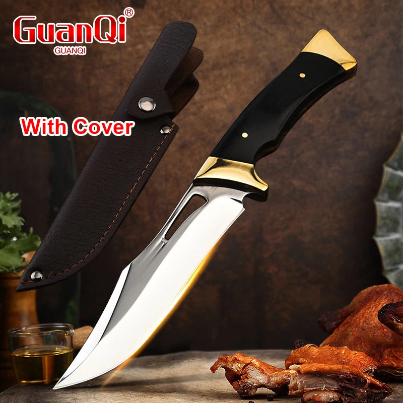 Stainless Steel Professional Butcher Knife Boning Utility Knife Kitchen Forged Handmade Knife Wooden Handle Kitchen Accessories