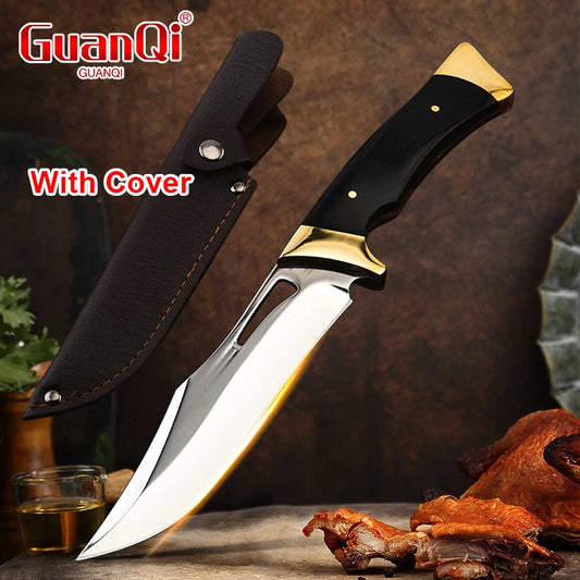 Stainless Steel Professional Butcher Knife Boning Utility Knife Kitchen Forged Handmade Knife Wooden Handle Kitchen Accessories