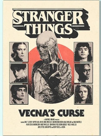 1PCS S-StrangerThings 5 Theme Frameless Canvas Core Print - HD Poster Decor Home Decor Living Room Bedroom Movie Peripheral