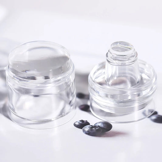 Nail Stamper Scraper With Cap Set Nail Templates Stamp For Stamping Polish Printing Manicure Nail Art Stamp Tool Jelly Silicone