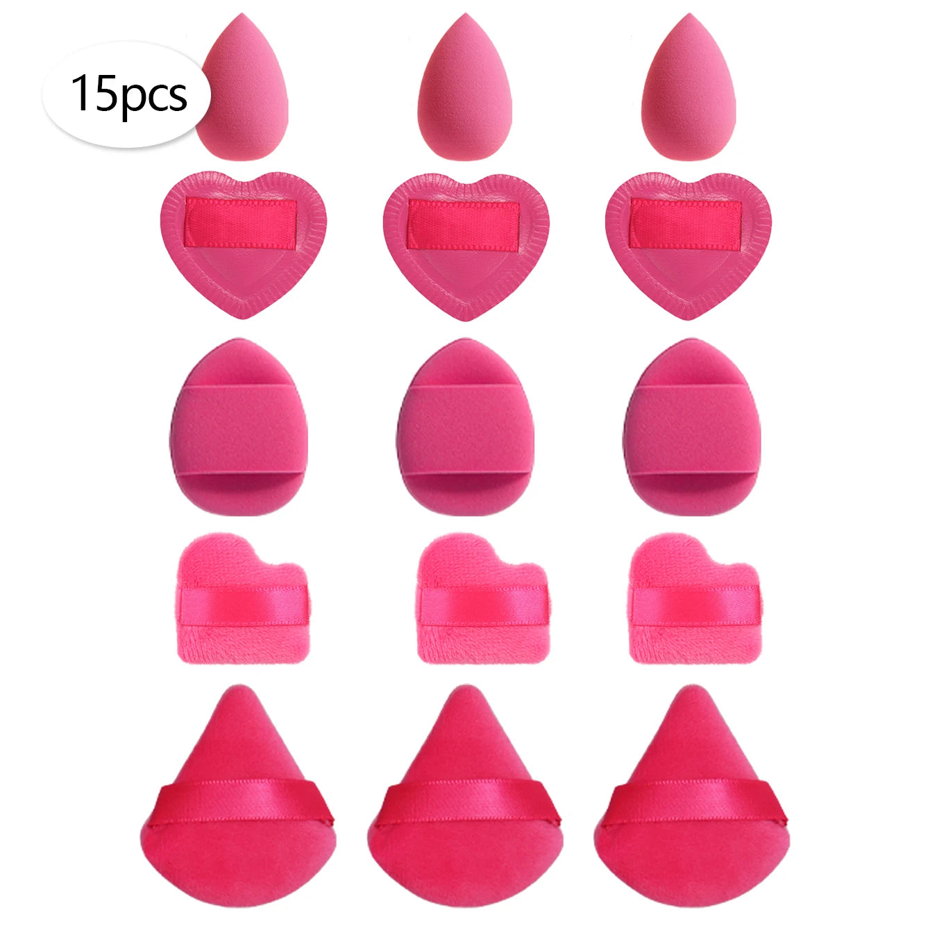 15/30/60 Mini Makeup Sponge Powder Puff Beauty Sponge for Makeup Concealer Liquid Foundation Face Cosmetic Puff Makeup Sponge