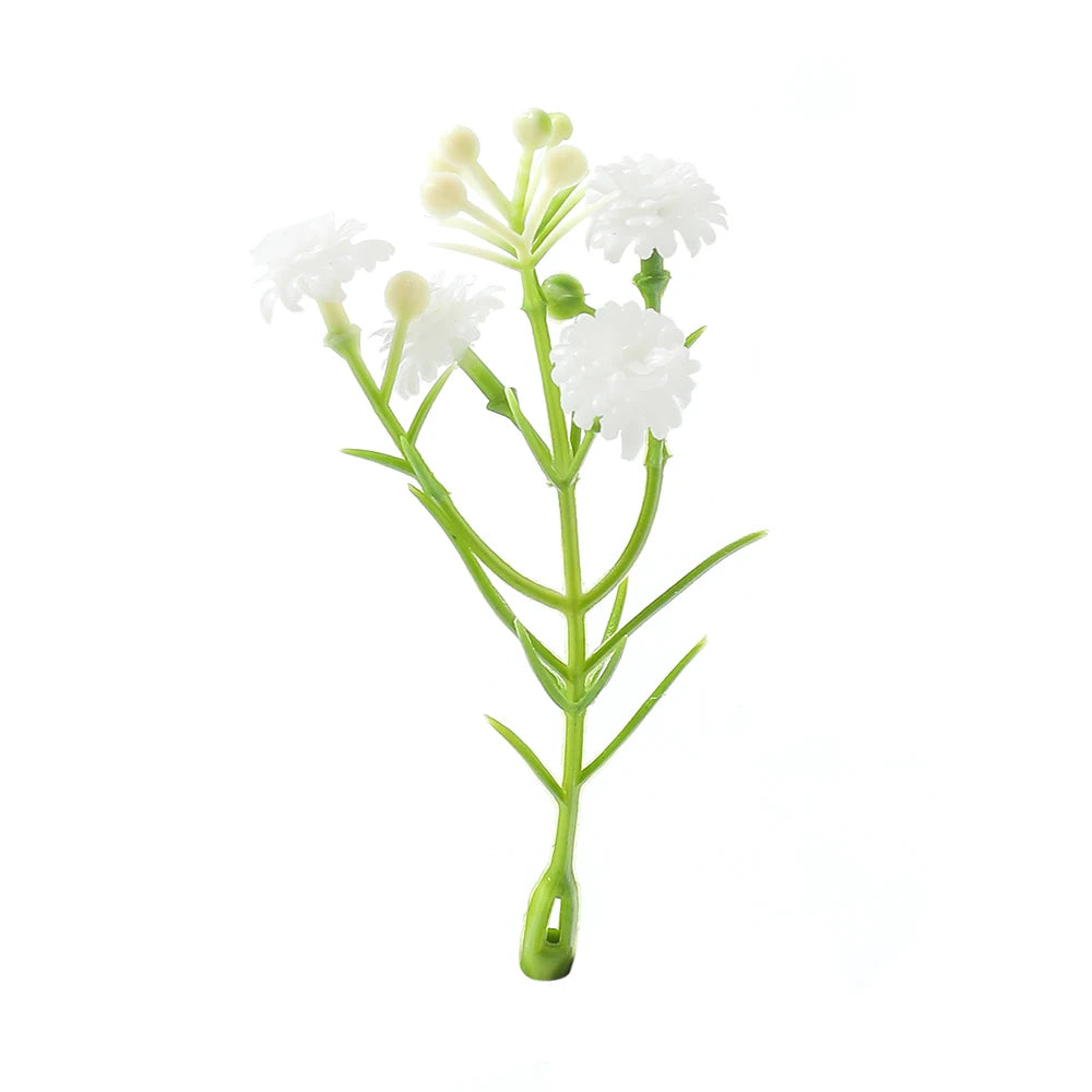 10/20Pcs Artificial Flowers Gypsophila 8CM Fake Flowers For Home Decor Wedding Decorations Ornaments Craft Garland Accessories