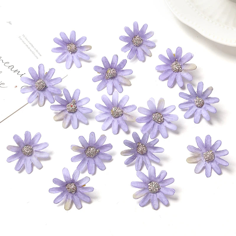 30/50Pieces 3cm Silk Rose Artificial Flowers Heads Fake Flowers for Home Decor Room Wedding Decoration DIY Garland Accessories