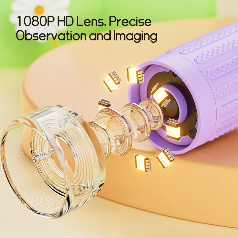 1000x Digital Microscope For Kids 2-Inch IPS Screen 2MP Optical Lens With Camera And Video Function for Christmas Birthday Gift
