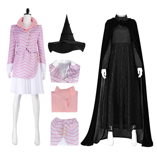 Elphaba Cosplay Glinda Costume New Movie Character Costumes Adult Witch Princess Clothes Uniform Outfit Christmas Party Gift Set