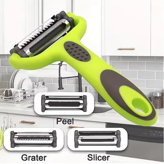 Multifunction Peeler Three in One Slicer 3 in 1 for Melon Potato Vegetable Fruit Peelers Durable for Carrot Cucumber Grater