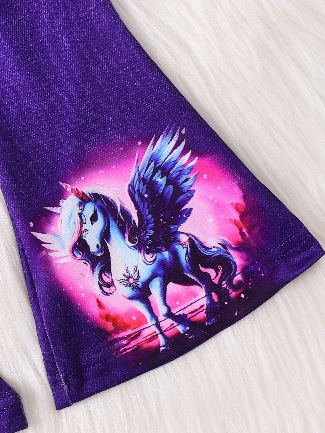 Polka Dot Hooded Unicorn Print Set - Baby's Magical Sweet Stylish Two-Piece