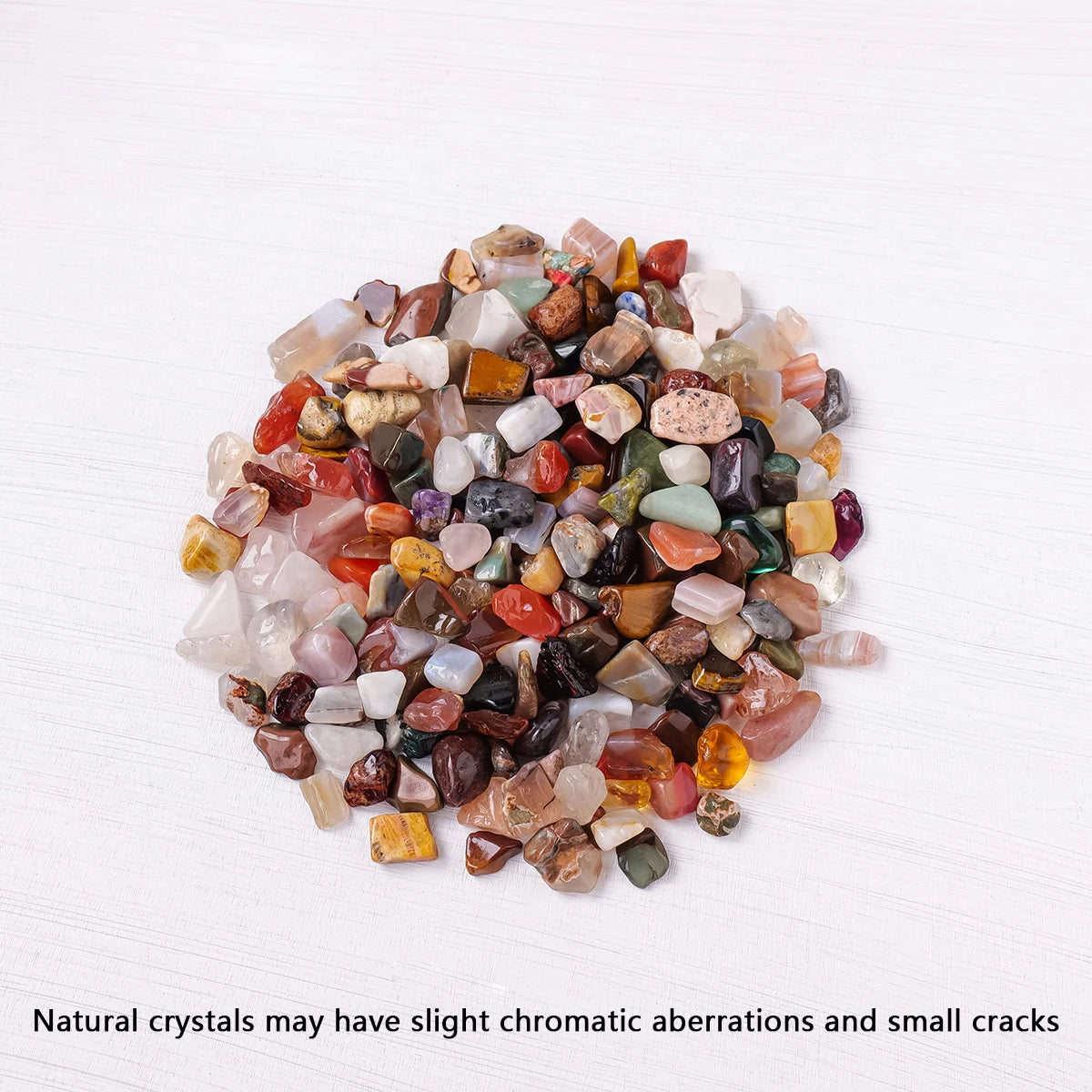 100g Natural Stones Mixed Crystal Material Crystal Gravel Stone Chips Ore Minerals Reiki Specimen Gemstones Aquarium Decoration