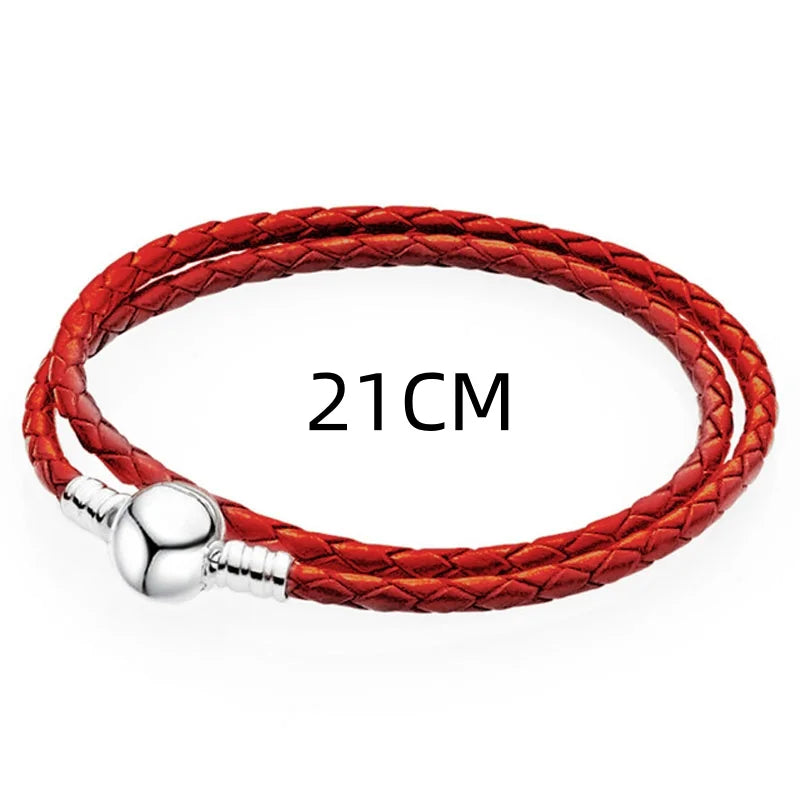 2024 925 Silver Plated Valentine's Day gift for lovers Pendant Charms it Original Bracelet For Women DIY Fashion Jewelry Making