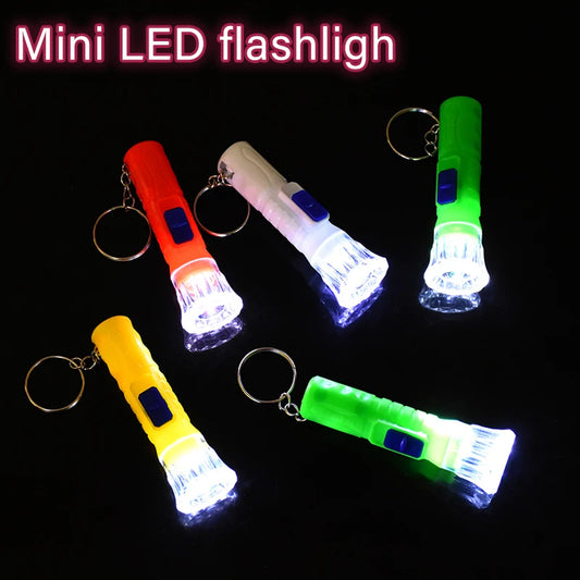 12Pcs/lot Mini LED Flashlight Lamp Toys Children Birthday Party Favors Pinata Fillers Goodie Bag Christmas New Year Gift Prizes