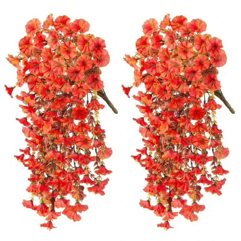 1/2Pcs Artificial Flowers Vine Morning Glory Wedding Bridal Home Room Table Festival Decor Outdoor Yard Garden Arch DIY Gift Box