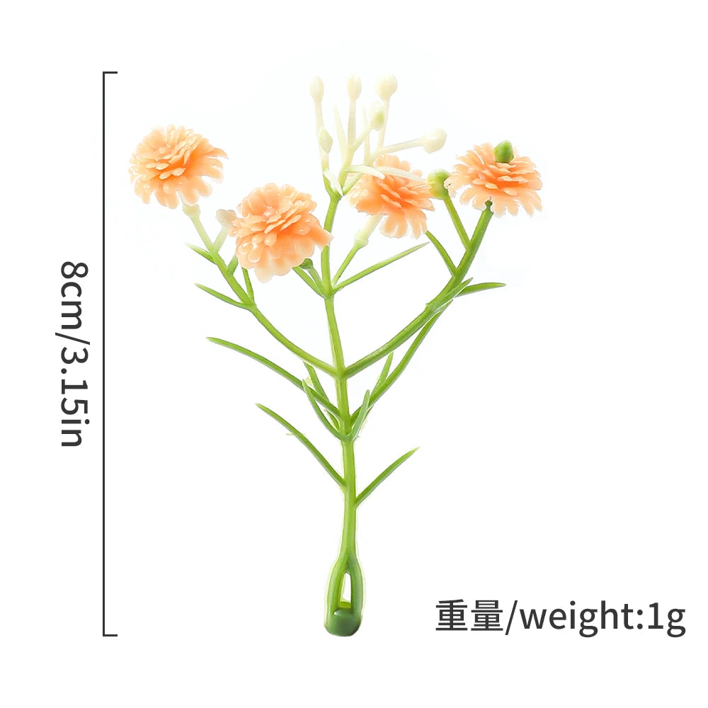 10/20Pcs Artificial Flowers Gypsophila 8CM Fake Flowers For Home Decor Wedding Decorations Ornaments Craft Garland Accessories