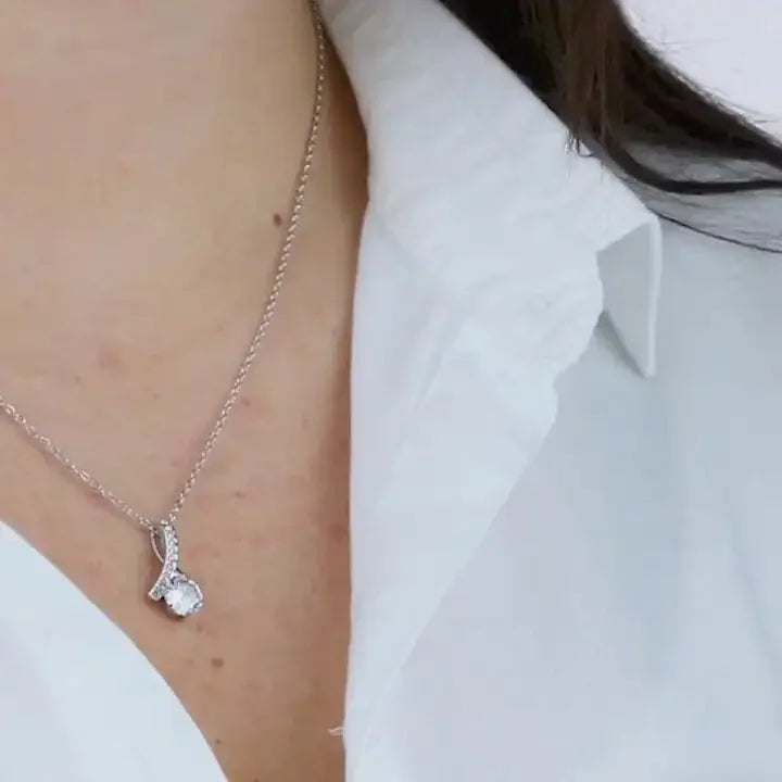 Alluring Love Heart Necklace For Wife Gifts Women Valentine's Day Birthday Christmas Gift For My Wife Fashion Jewelry With Box