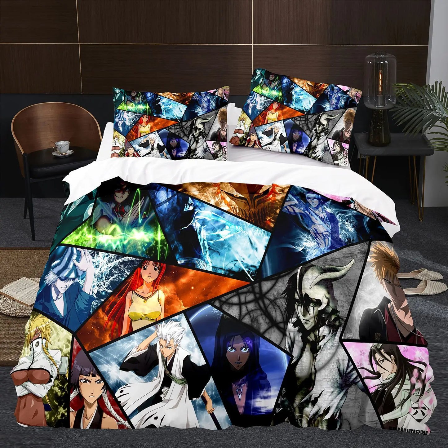 Japan Anime BLEACH Bedding Set Cartoon Comforter Duvet Cover Sets Bed Linen Twin Queen King Single Size Home Decor Kids Kawaii